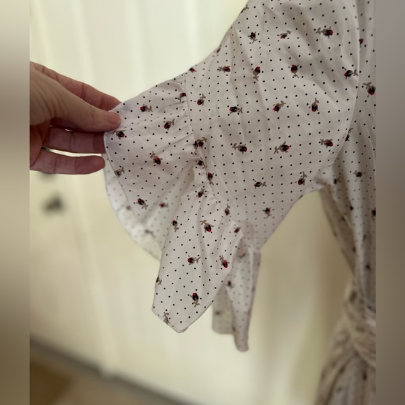 Cynthia Rowley, never been worn, size Large cotton flower print ruffle dress. - Picture 3 of 9